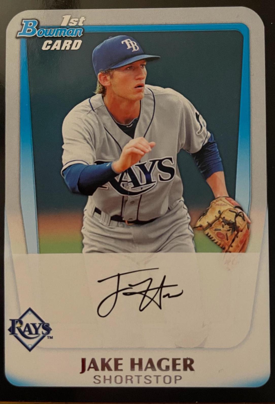 Jake Hager #39 Baseball Cards 2011 Bowman Draft Prospects