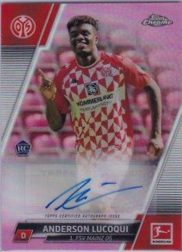 Anderson Lucoqui #BCA-AL Soccer Cards 2021 Topps Chrome Bundesliga Autographs