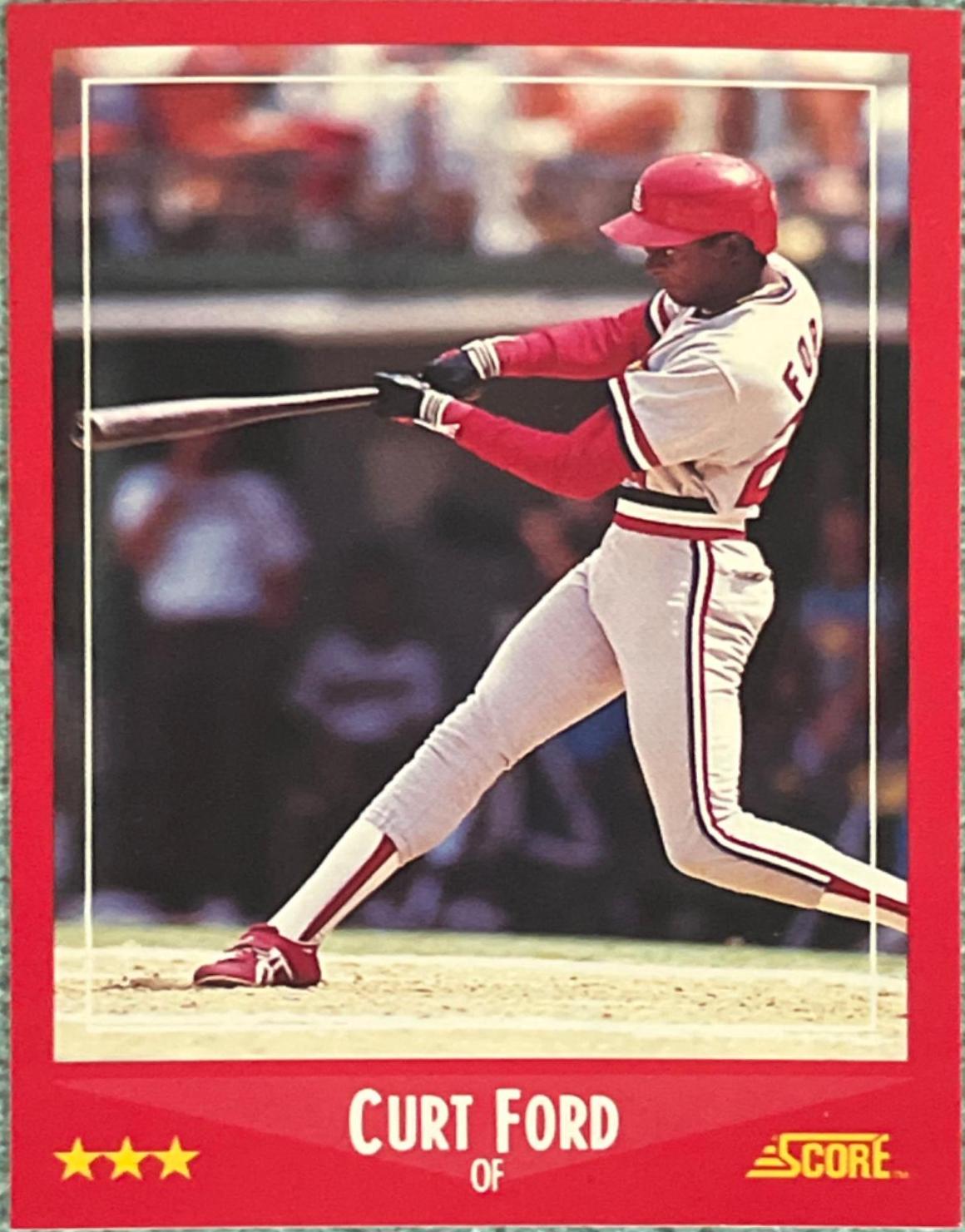 Curt Ford #288 Baseball Cards 1988 Score