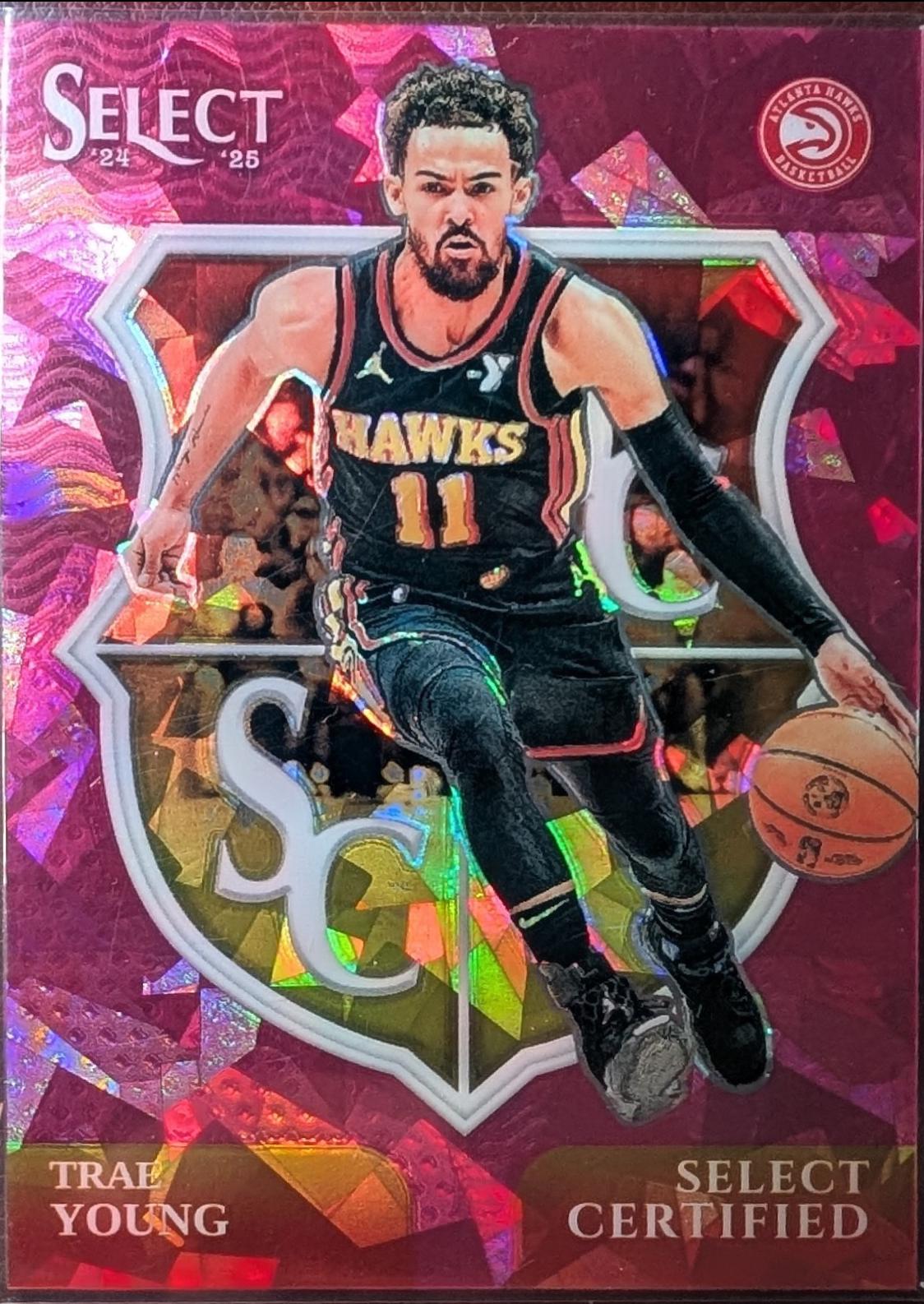 Trae Young [Pink Cracked Ice Prizm] #8