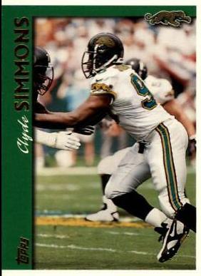 Clyde Simmons #4 Football Cards 1997 Topps