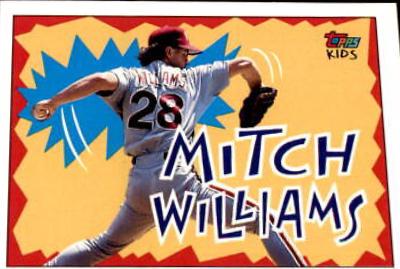 Mitch Williams #20 Baseball Cards 1992 Topps Kids