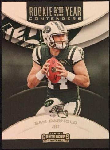 Sam Darnold Football Cards 2018 Panini Contenders Rookie of the Year