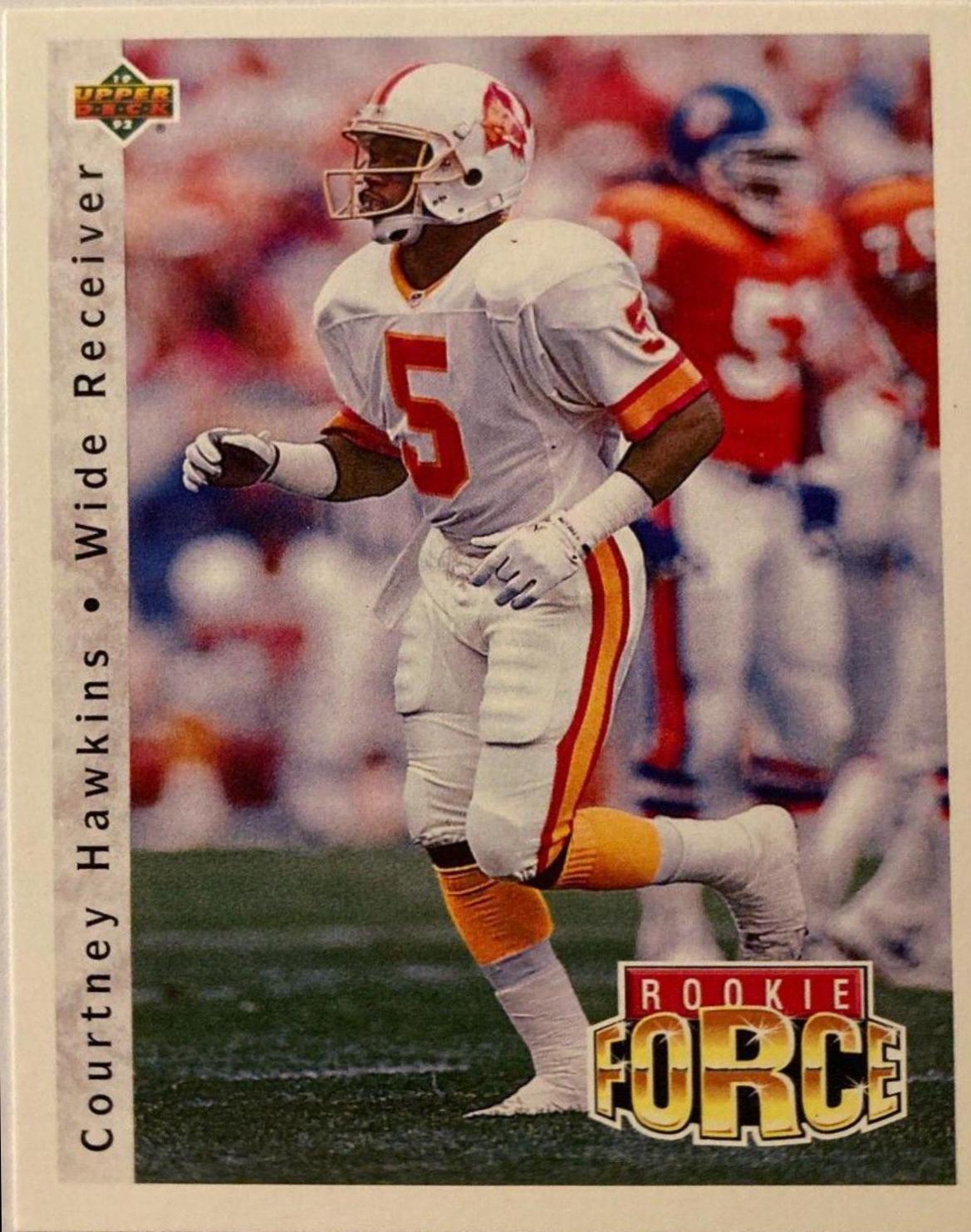 Courtney Hawkins #412 Football Cards 1992 Upper Deck