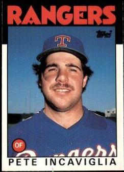 Pete Incaviglia #48 Baseball Cards 1990 Donruss Aqueous Test