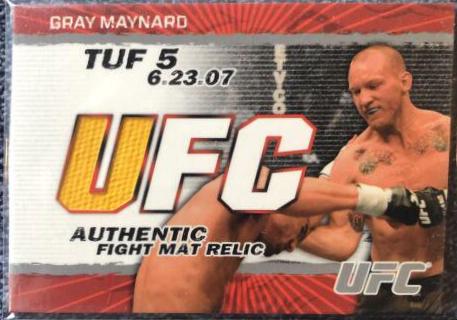 Gray Maynard #FMGM Ufc Cards 2009 Topps UFC Round 2 Fight Mat Relics