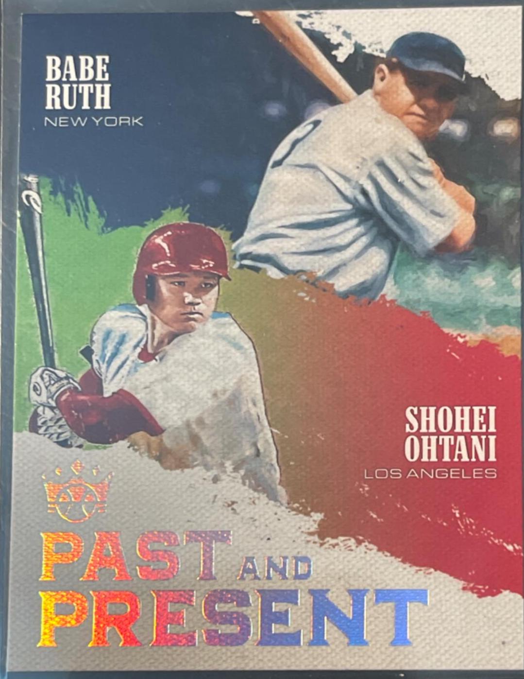Babe Ruth / Shohei Ohtani #PP10 Baseball Cards 2018 Panini Diamond Kings Past & Present