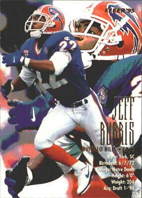 Jeff Burris #30 Football Cards 1995 Fleer