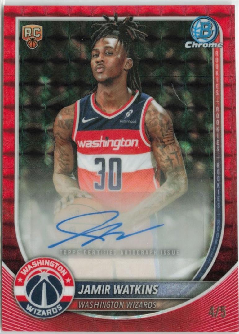 Jamir Watkins [Red Geometric] #BCA-JW