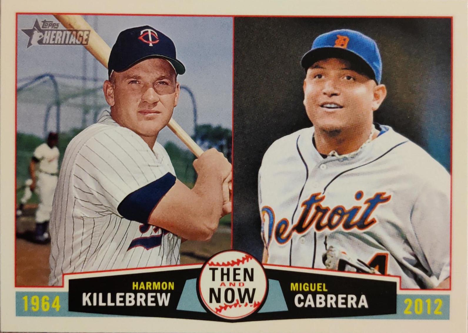 Miguel Cabrera #TN-KC Baseball Cards 2013 Topps Heritage Then and Now