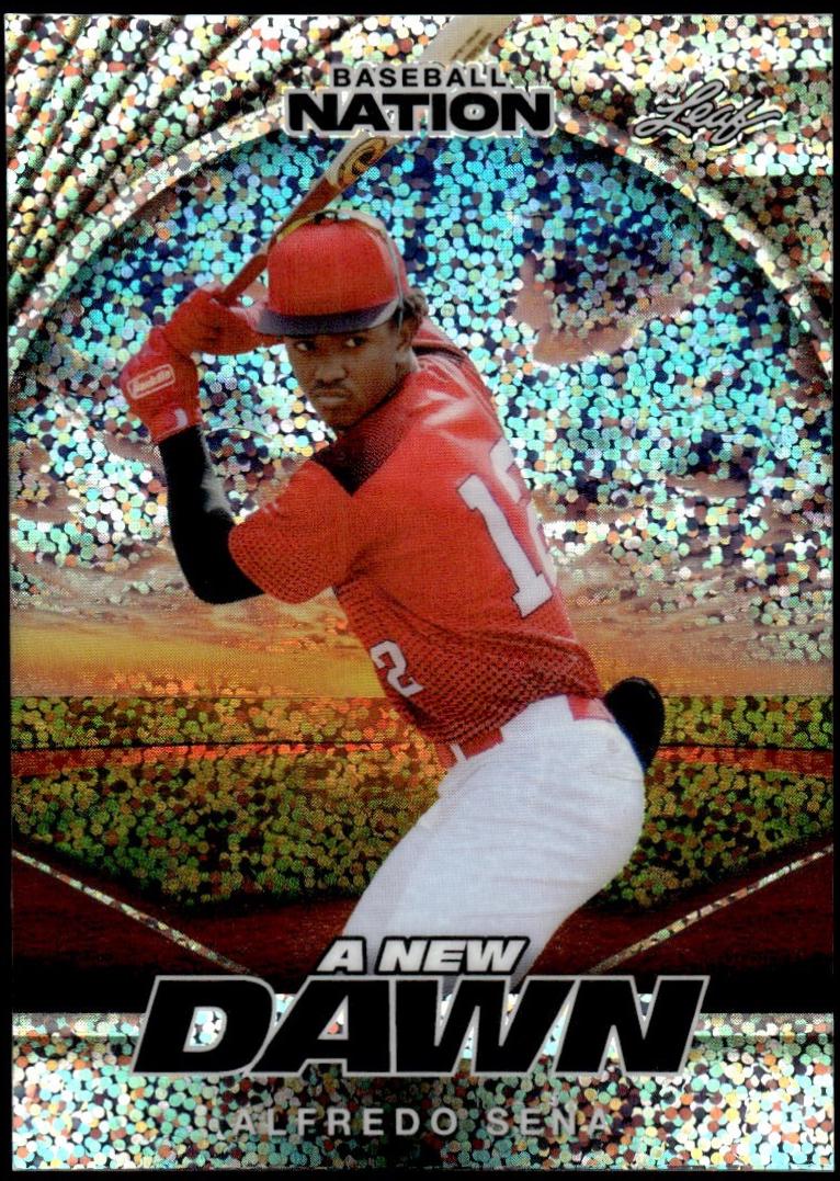 Alfredo Sena #NB-4 2025 Leaf Baseball Nation New Dawn