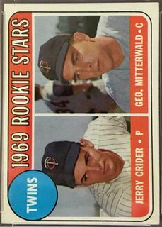Twins 1969 Rookie Stars: Jerry Crider / Geo. Mitterwald