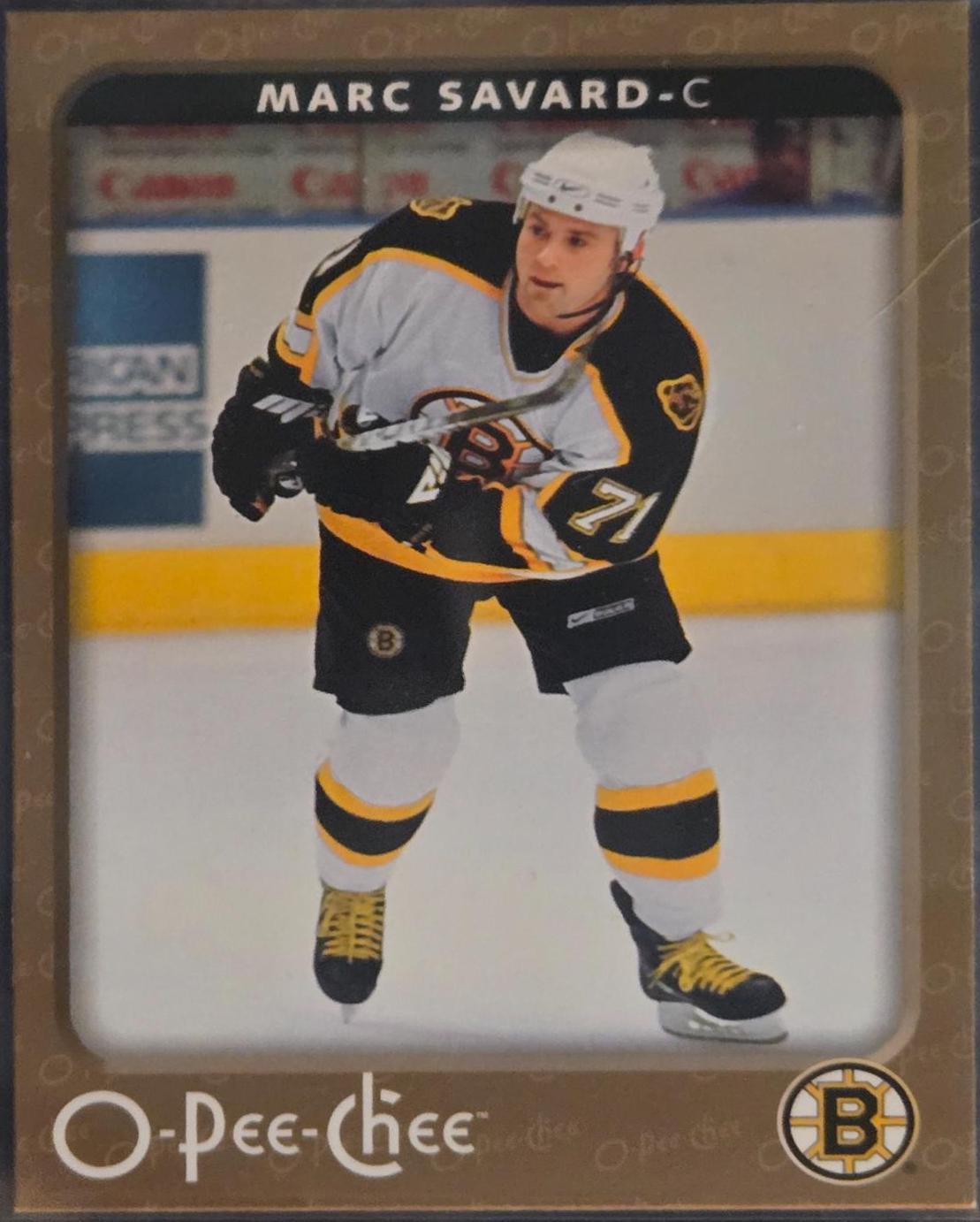 Marc Savard #38 Hockey Cards 2008 O Pee Chee