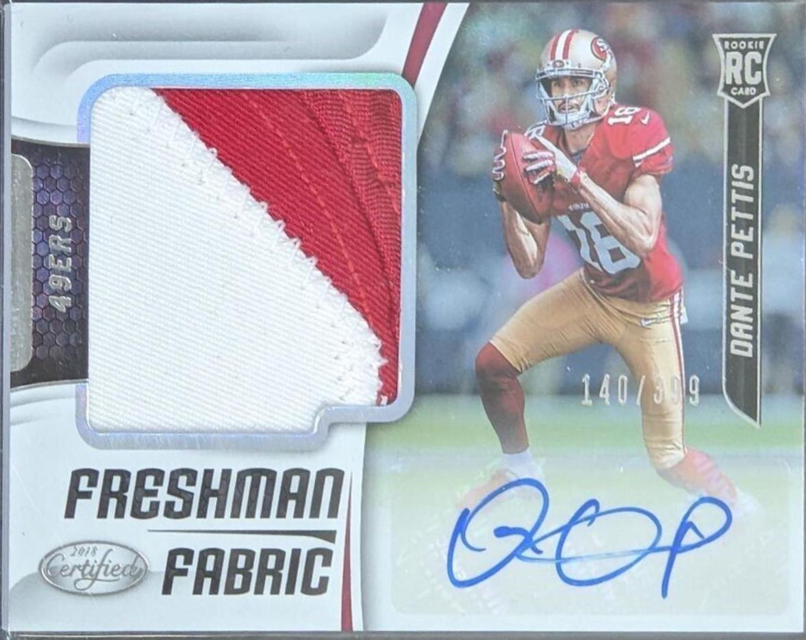 Dante Pettis [Freshman Fabric Mirror Signature] #216