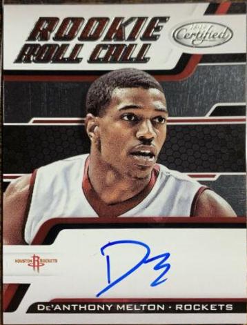 De'Anthony Melton #DM Basketball Cards 2018 Panini Certified Rookie Roll Call Autographs