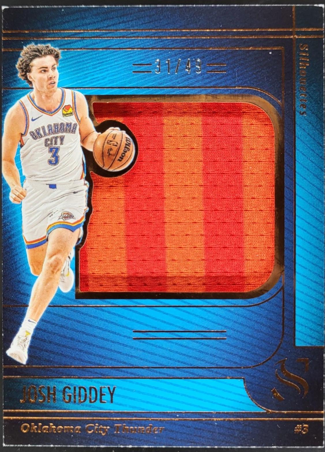 Josh Giddey #41 2024 Panini Silhouette Silhouettes Basketball