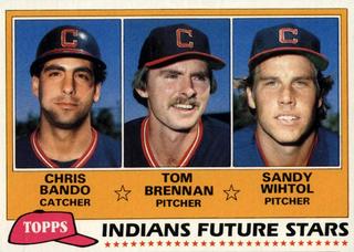 Indians Future Stars: Chris Bando / Tom Brennan / Sandy Wihtol