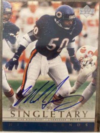Mike Singletary Football Cards 2000 Upper Deck Legends Autographs