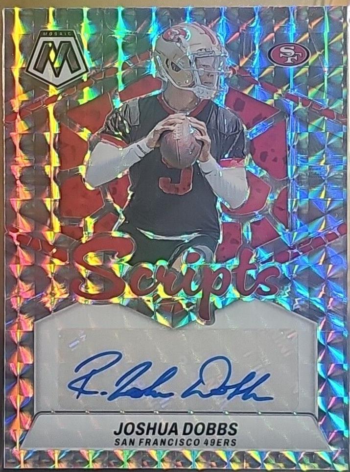 Joshua Dobbs #SC-JDS Football Cards 2024 Panini Mosaic Scripts