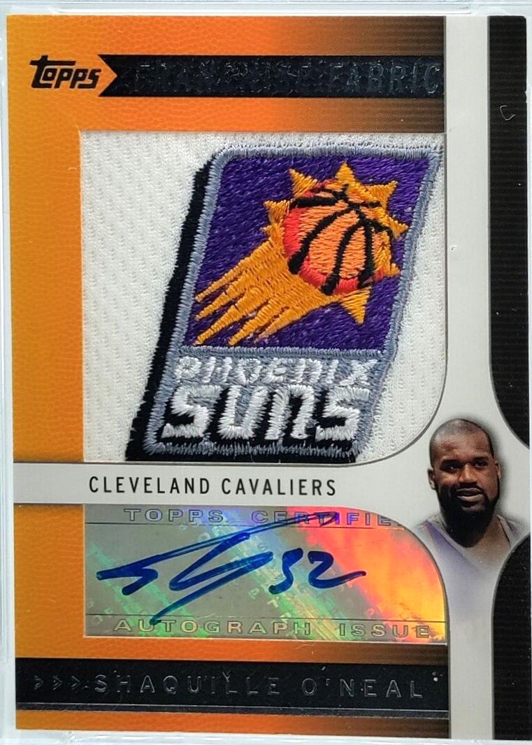 Shaquille O'Neal #FF-SO Basketball Cards 2009 Topps Franchise Fabrics Autograph