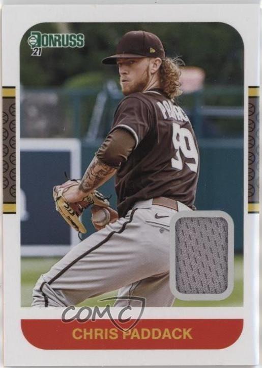 Chris Paddack #87M-CP 2021 Panini Donruss Retro 1987 Materials Baseball