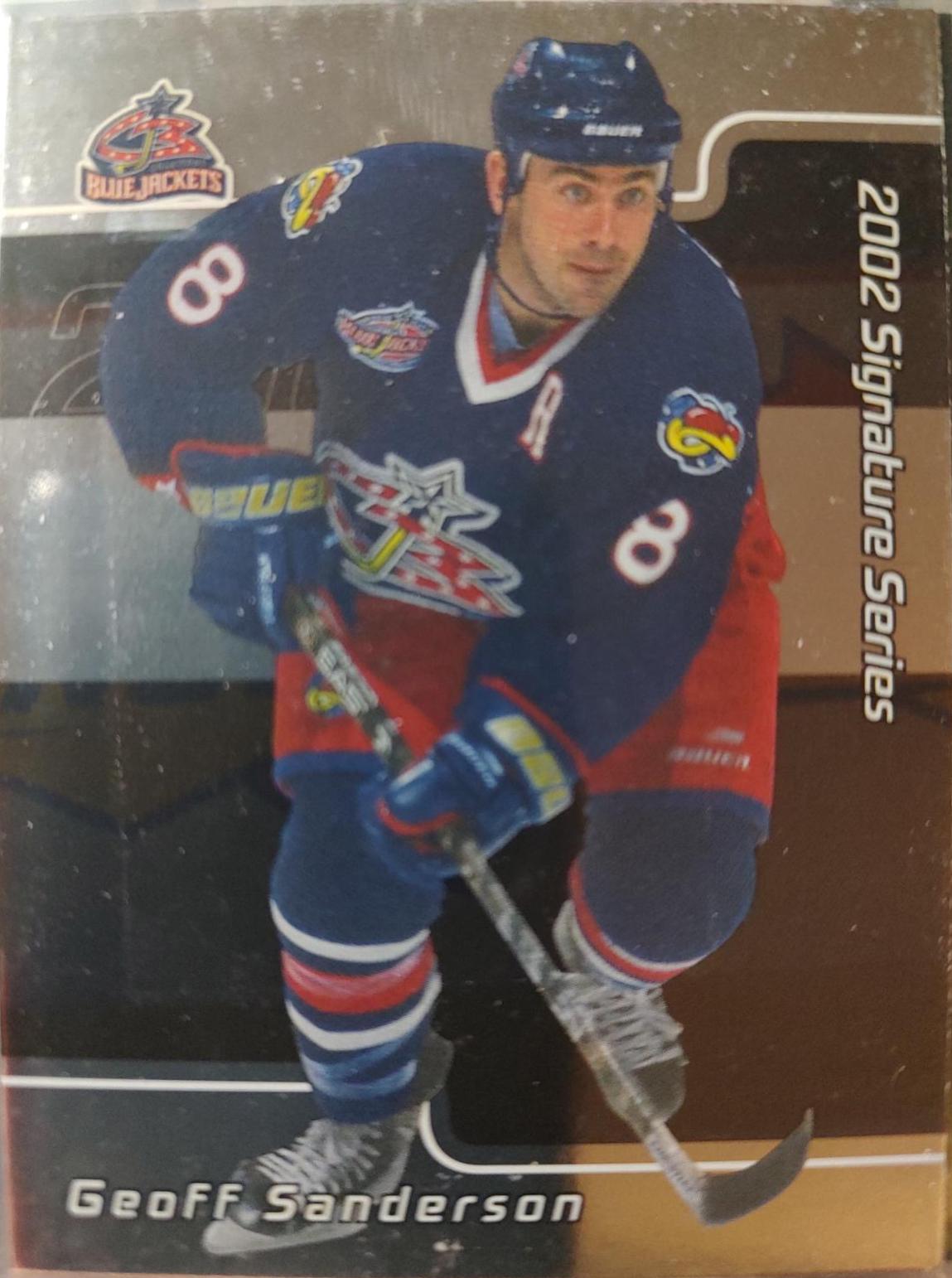 Geoff Sanderson #154 2001 Be A Player Update Signature Series Hockey