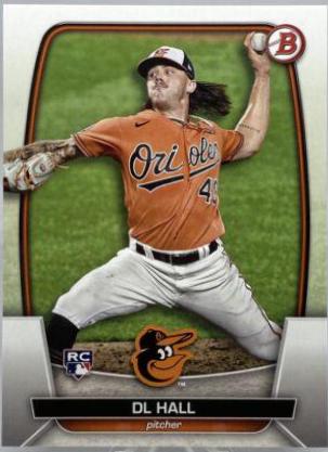 DL Hall #9 Baseball Cards 2023 Bowman