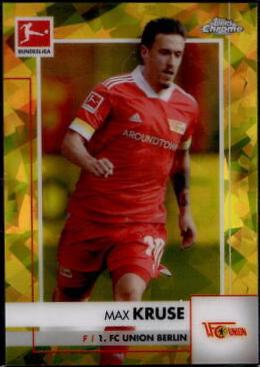 Max Kruse #14 2020 Topps Chrome Bundesliga Sapphire Soccer