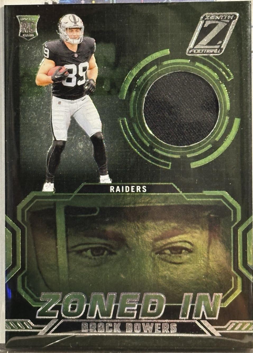 Brock Bowers #ZI-BBS Football Cards 2024 Panini Zenith Zoned In
