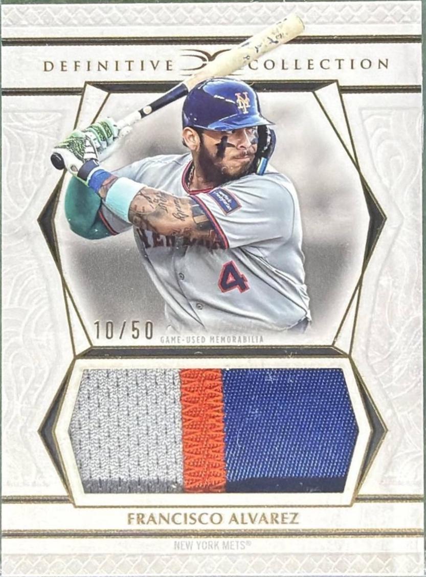 Francisco Alvarez #DJRC-FA 2025 Topps Definitive Collection Jumbo Relic Baseball