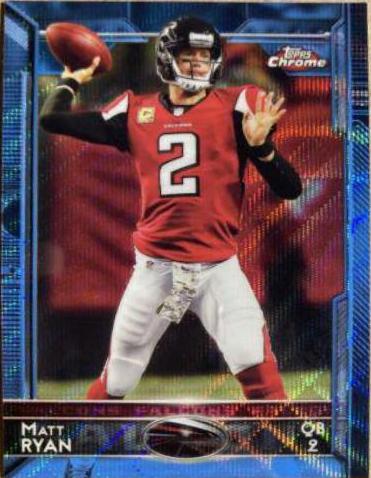 Matt Ryan [Throwing Blue Wave Refractor] #51