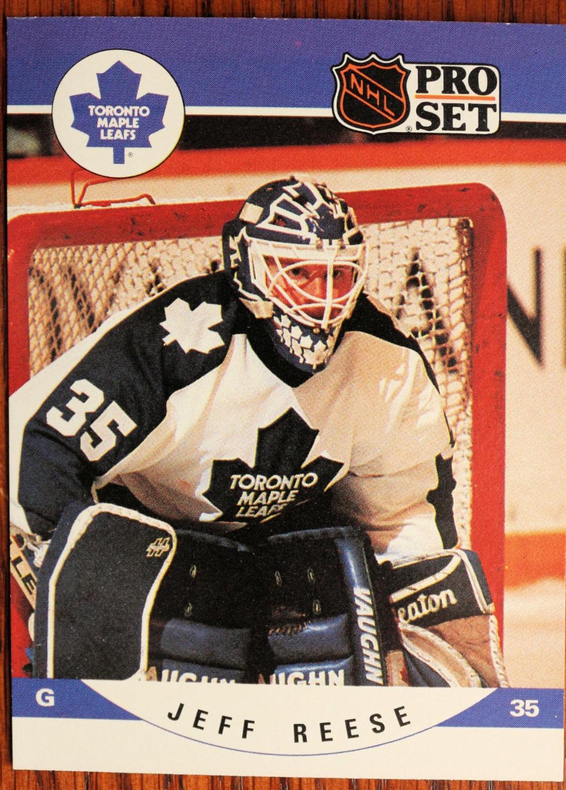 Jeff Reese #540 Hockey Cards 1990 Pro Set