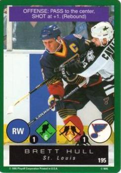 Brett Hull #195 1995 Playoff One On One Challenge Hockey