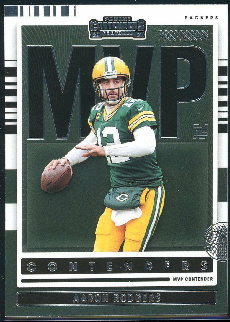 Aaron Rodgers #MVP-ARO Football Cards 2021 Panini MVP Contenders