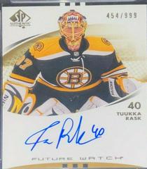 Tuukka Rask [Autograph] #201 Hockey Cards 2007 SP Authentic Prices