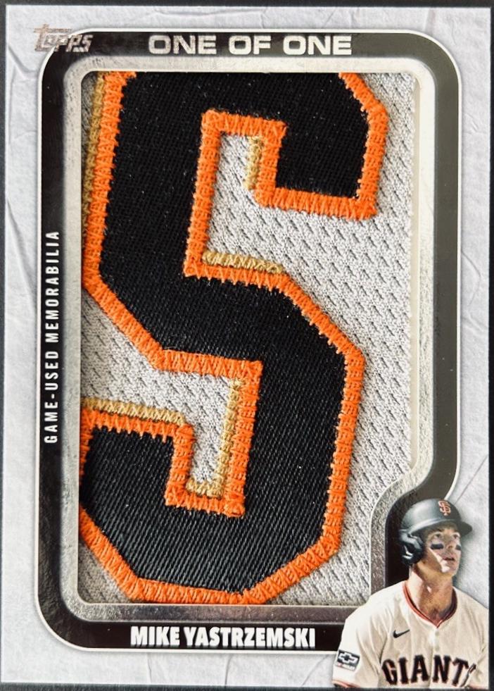 Mike Yastrzemski #OTN-MY 2025 Topps Update Own The Name Relics Baseball