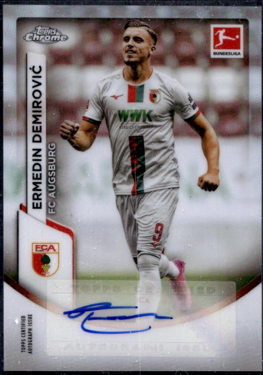 Ermedin Demirovic #BA-ED 2024 Topps Chrome Bundesliga Autograph Soccer