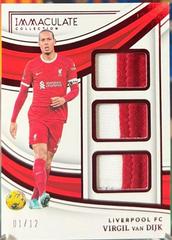 Virgil van Dijk [Ruby] #PT-VVD Soccer Cards 2023 Panini Immaculate Patch Trio Prices