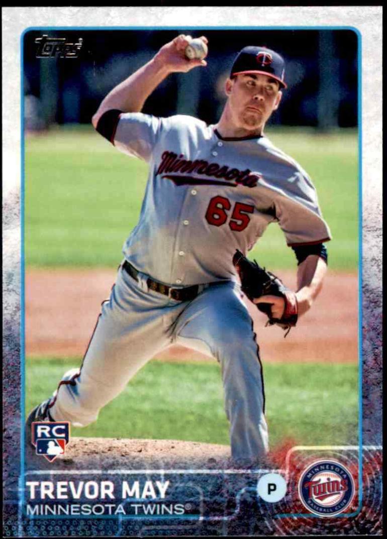 Trevor May #55 Baseball Cards 2015 Topps