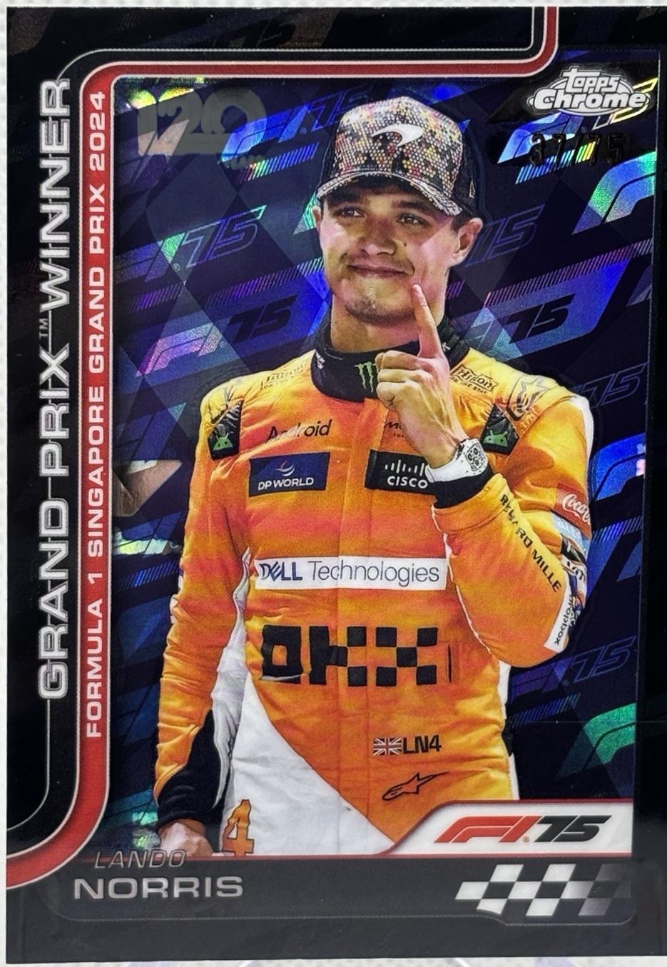 Lando Norris [75th Anniversary Refractor] #110 Prices | 2025 Topps