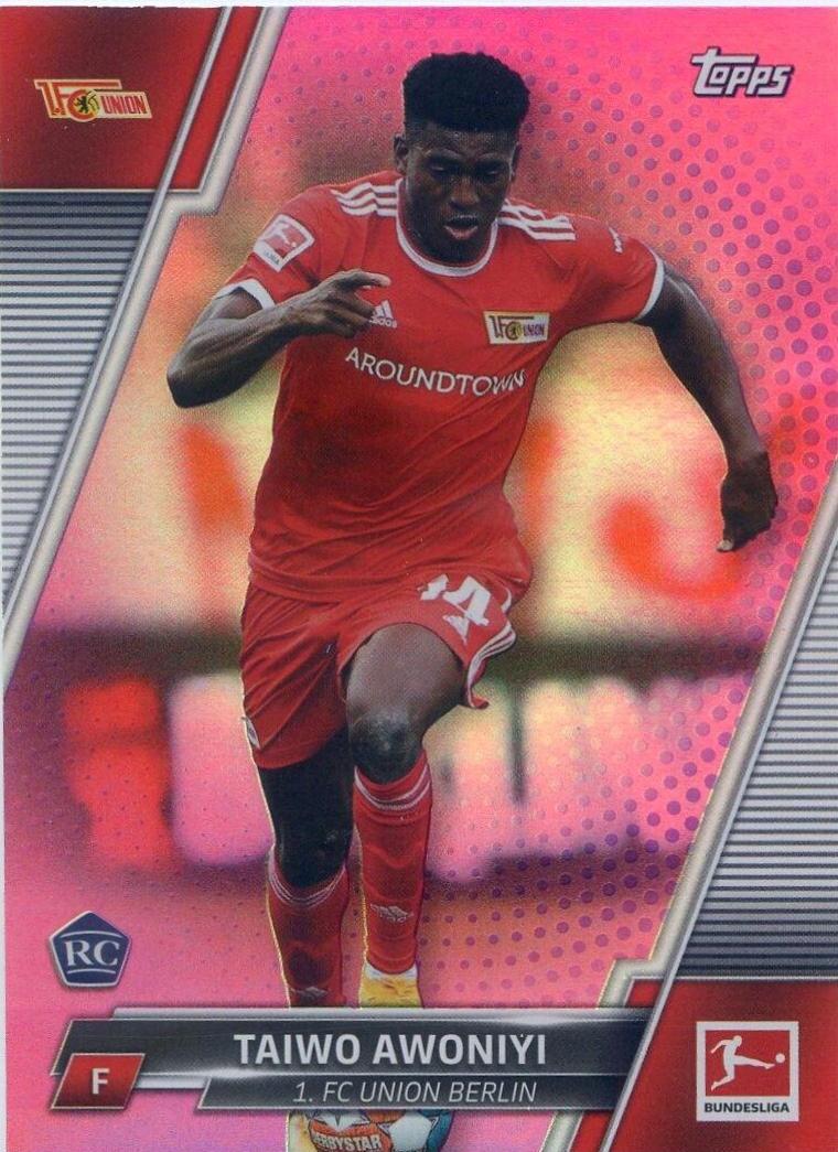 Taiwo Awoniyi #24 2021 Topps Bundesliga Soccer