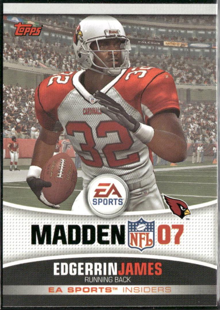 Edgerrin James #6 Football Cards 2006 Topps EA Sports Madden