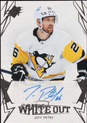 Jeff Petry #WO-JP Hockey Cards 2022 SPx White Out Autographs