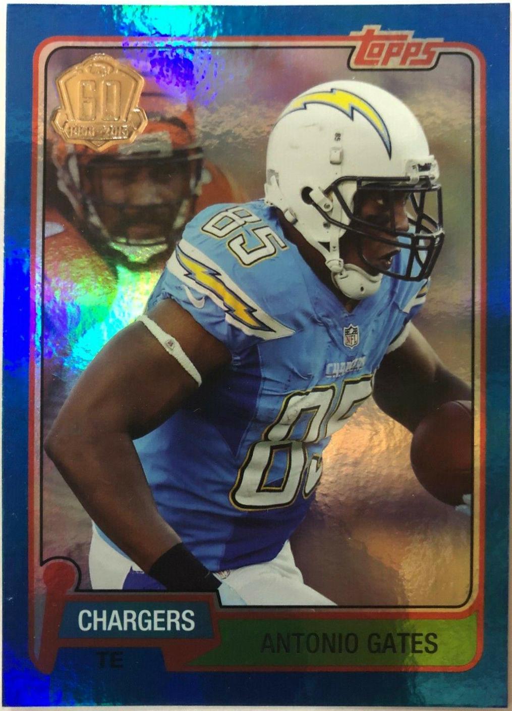 Antonio Gates #T60-AGA Football Cards 2015 Topps 60th Anniversary