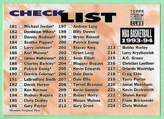 Checklist 181-270