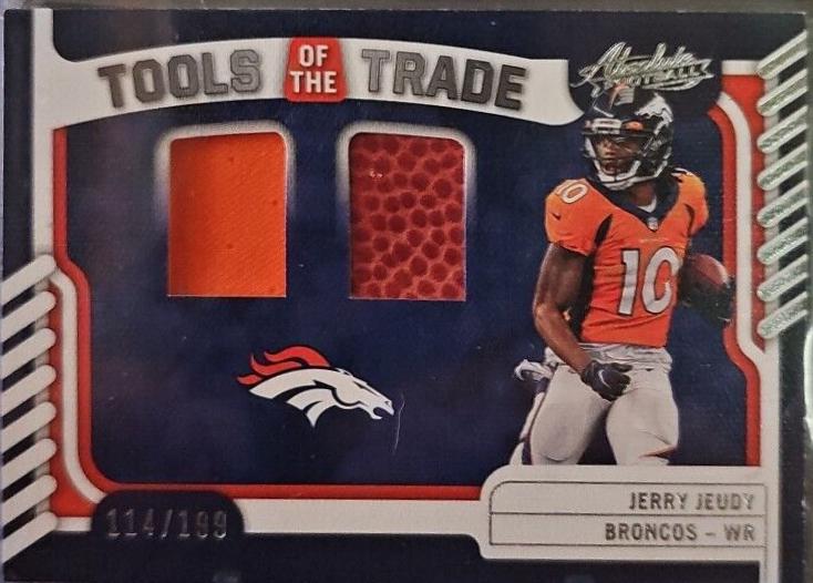 Jerry Jeudy #TTD-41 2022 Panini Absolute Football Tools of the Trade Double