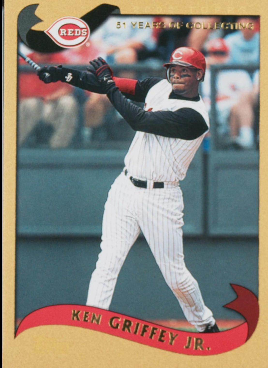 Ken Griffey Jr #550 Baseball Cards 2002 Topps Gold