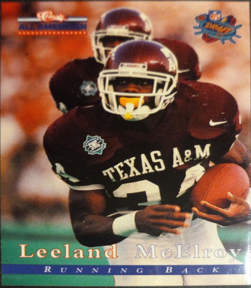 Leyland McElroy #74 Football Cards 1996 Classic NFL Draft