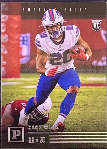 Zack Moss #PA-26 Football Cards 2020 Panini Chronicles Panini