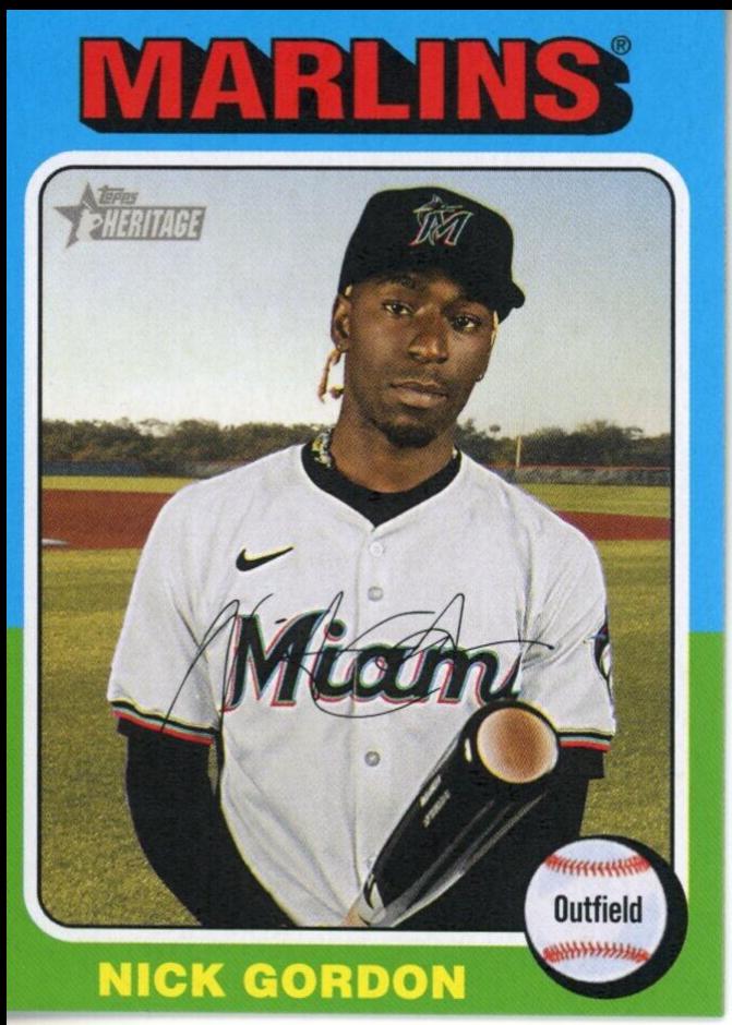 Nick Gordon #559 Baseball Cards 2024 Topps Heritage Mini